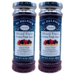 ST DALFOUR – Jam / Mixed Fruits Extra Fruit Jam 284g – Pack of 2 ST DALFOUR – Jam / Mixed Fruits Extra Fruit Jam 284g – Pack of 2