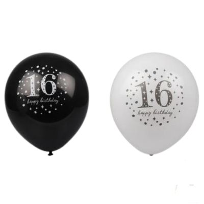 24 x BALLOONS HELIUM 6PC MILESTONE 16 24 x BALLOONS HELIUM 6PC MILESTONE 16