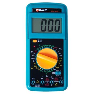 Bort – Multi-Tester / Digital Tester with 9V Battery and 2 Cable with Probe Bort – Multi-Tester / Digital Tester with 9V Battery and 2 Cable with Probe