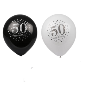24 x Balloons Helium 6 Piece Milestone 50 24 x Balloons Helium 6 Piece Milestone 50