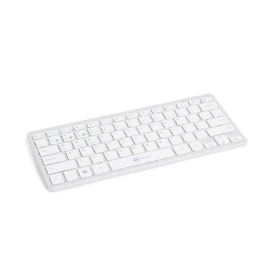 PowerUp Dual Mode Wireless Keyboard – White/Silver PowerUp Dual Mode Wireless Keyboard – White/Silver
