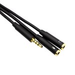 Gizzu 3.5mm Male to Dual 3.5mm Female 0.2m Adapter Cable Gizzu 3.5mm Male to Dual 3.5mm Female 0.2m Adapter Cable