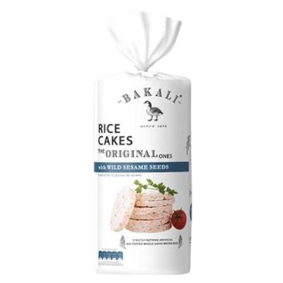 Bakali – Rice Cakes – Wild Sesame Seeds (Salted) 115g – Pack of 5 Bakali – Rice Cakes – Wild Sesame Seeds (Salted) 115g – Pack of 5