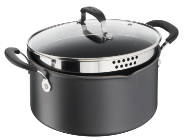 Jamie Oliver by Tefal Quick and Easy Hard Anodised 24cm Stewpot Jamie Oliver by Tefal Quick and Easy Hard Anodised 24cm Stewpot