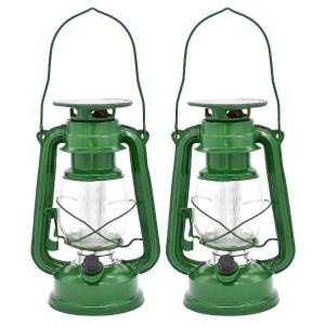 Waco – Solar Lantern / Green Lamp 24cm – Pack of 2 Waco – Solar Lantern / Green Lamp 24cm – Pack of 2
