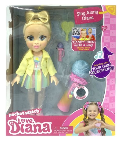 Love Diana Sing Along Doll With Mic- Candy Town Song Love Diana Sing Along Doll With Mic- Candy Town Song