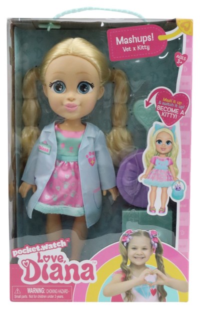 Love Diana 33cm Doll Vet/Kitty Mashup Love Diana 33cm Doll Vet/Kitty Mashup