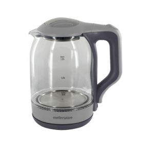 Mellerware 1.8L Cordless Glass Kettle -Grey Mellerware 1.8L Cordless Glass Kettle -Grey