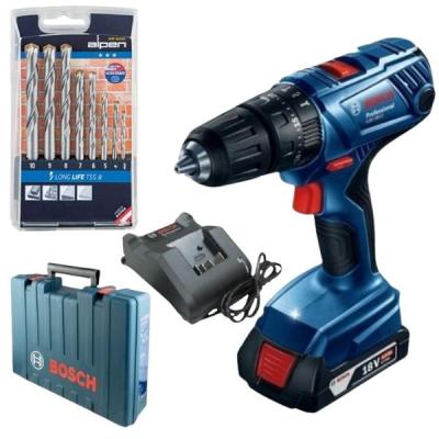 Bosch – Cordless Drill Kit & Alpen Masonry Drill Bit Set (8 Piece) Bosch – Cordless Drill Kit & Alpen Masonry Drill Bit Set (8 Piece)