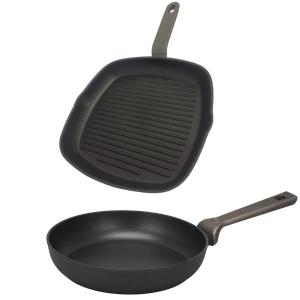 MasterChef – Aluminium Non-Stick Grill and Deep/Frypan Combo 28cm MasterChef – Aluminium Non-Stick Grill and Deep/Frypan Combo 28cm