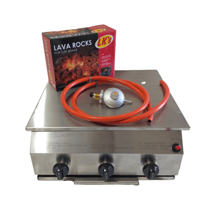 Stainless Steel Steak Braai – 3 Burner Stainless Steel Steak Braai – 3 Burner