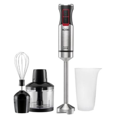 Solac – Pro Chef Stick Blender with Accessories (Stainless Steel) – 1000W Solac – Pro Chef Stick Blender with Accessories (Stainless Steel) – 1000W