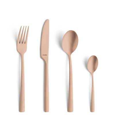 Amefa Manille 16 Piece Copper Cutlery Set Amefa Manille 16 Piece Copper Cutlery Set