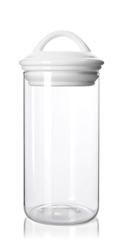Olala Storage Jar 1300ml White Olala Storage Jar 1300ml White