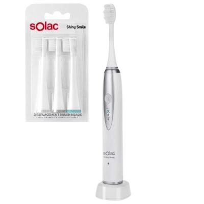 Solac – Electric Toothbrush with 3 x Replacement Brush Heads Solac – Electric Toothbrush with 3 x Replacement Brush Heads
