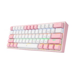 Redragon FIZZ 60% 61-Key RGB Mechanical Gaming Keyboard – White Redragon FIZZ 60% 61-Key RGB Mechanical Gaming Keyboard – White