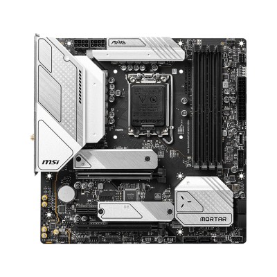 MSI MAG B660M MORTAR WIFI Intel LGA1700 Micro-ATX Gaming Motherboard MSI MAG B660M MORTAR WIFI Intel LGA1700 Micro-ATX Gaming Motherboard