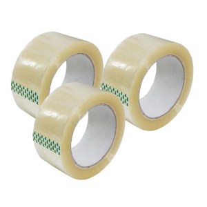 Packaging Tape Clear 48mm x 100m Transparent (Pack of 3) Packaging Tape Clear 48mm x 100m Transparent (Pack of 3)