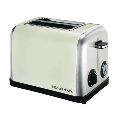Russell Hobbs Cream 2 Slice Toaster – White Russell Hobbs Cream 2 Slice Toaster – White