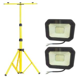 Flash – Tripod Floodlight Stand for Double Light & 2 x LED Floodlight 30W Flash – Tripod Floodlight Stand for Double Light & 2 x LED Floodlight 30W