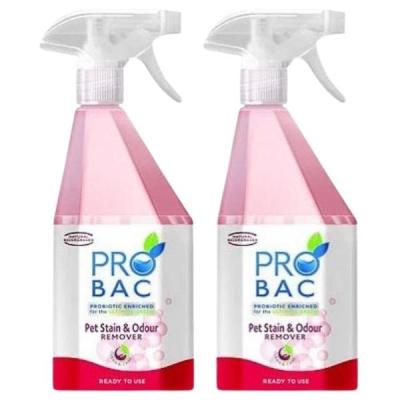 Probac – Pet Stain & Odour Remover 750ml – Pack of 2 Probac – Pet Stain & Odour Remover 750ml – Pack of 2