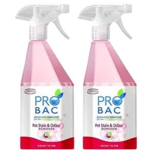 Probac – Pet Stain & Odour Remover 750ml – Pack of 2 Probac – Pet Stain & Odour Remover 750ml – Pack of 2