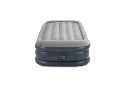 Intex Twin Deluxe Pillow Rest Airbed With Fiber-Tech & Built In Pump Intex Twin Deluxe Pillow Rest Airbed With Fiber-Tech & Built In Pump