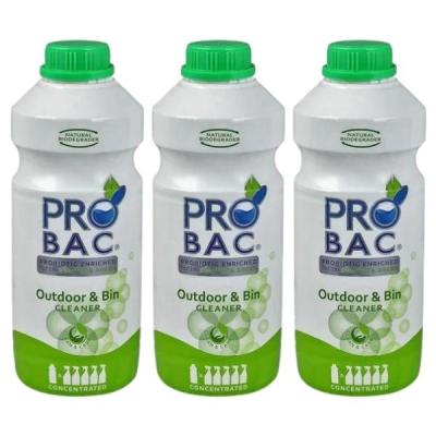 Probac – Outdoor and Bin Cleaner 1L – Concentrated – Pack of 3 Probac – Outdoor and Bin Cleaner 1L – Concentrated – Pack of 3