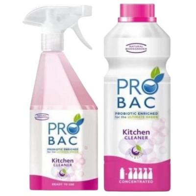 Probac – Kitchen Cleaner 750ml Sprayer and 1L Concentrated Refill Bottle Probac – Kitchen Cleaner 750ml Sprayer and 1L Concentrated Refill Bottle