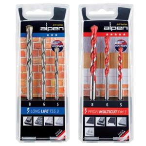 Alpen – Masonry and Multicut Drill Bit Set Combo – 6 Piece in Total Alpen – Masonry and Multicut Drill Bit Set Combo – 6 Piece in Total