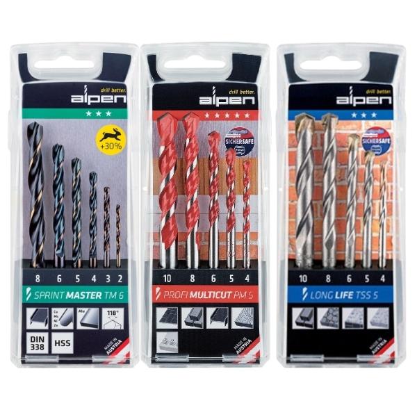 Alpen – Multicut, Masonry & Sprint Master Drill Bit Set – 16 Piece in Total Alpen – Multicut, Masonry & Sprint Master Drill Bit Set – 16 Piece in Total