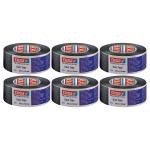 Tesa – Duct Tape 50mm x 50m – Black – Pack of 6 Tesa – Duct Tape 50mm x 50m – Black – Pack of 6