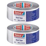 Tesa – Duct Tape 50mm x 50m – Grey- Pack of 2 Tesa – Duct Tape 50mm x 50m – Grey- Pack of 2