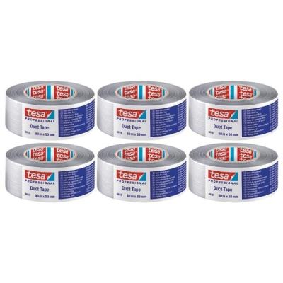 Tesa – Duct Tape 50mm x 50m – Grey – Pack of 6 Tesa – Duct Tape 50mm x 50m – Grey – Pack of 6