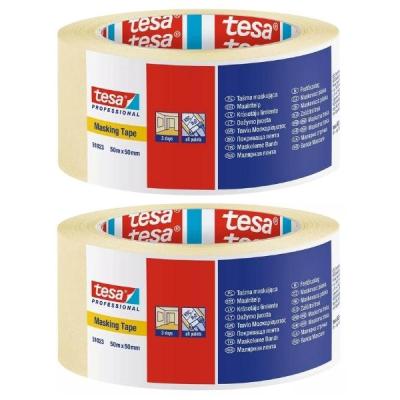 Tesa – Masking Tape 50mm x 50m – Pack of 2 Tesa – Masking Tape 50mm x 50m – Pack of 2