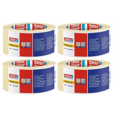 Tesa – Masking Tape 50mm x 50m – Pack of 4 Tesa – Masking Tape 50mm x 50m – Pack of 4