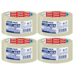 Tesa – Clear Tape / Packaging Clear Tape 50mm x 66m – Pack of 4 Tesa – Clear Tape / Packaging Clear Tape 50mm x 66m – Pack of 4