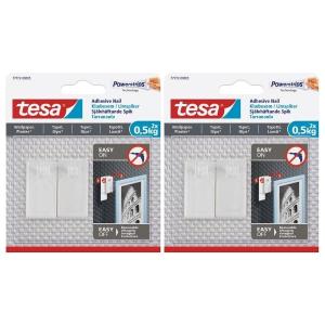 Tesa – Adhesive Nail for Wallpaper & Plaster 0.5Kg – Pack of 2 Tesa – Adhesive Nail for Wallpaper & Plaster 0.5Kg – Pack of 2