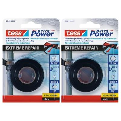 Tesa Self-Bonding Repair Tape 19mmx2.5m Extreme Repair Pack of 2 Tesa Self-Bonding Repair Tape 19mmx2.5m Extreme Repair Pack of 2