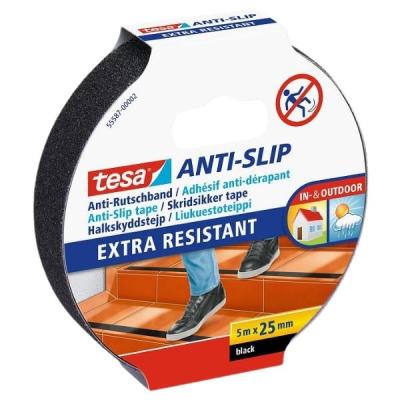 Tesa – Anti-Slip Tape 25mm x 5m – Extra Resistant – Black Tesa – Anti-Slip Tape 25mm x 5m – Extra Resistant – Black