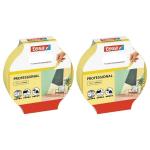 Tesa Masking Tape 25mmx25m Professional Pack of 2 Tesa Masking Tape 25mmx25m Professional Pack of 2