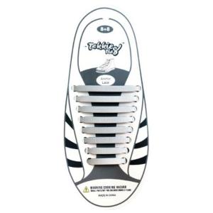 Tekkie Ties Shoe Laces For Adults – Unisex – Silver Tekkie Ties Shoe Laces For Adults – Unisex – Silver