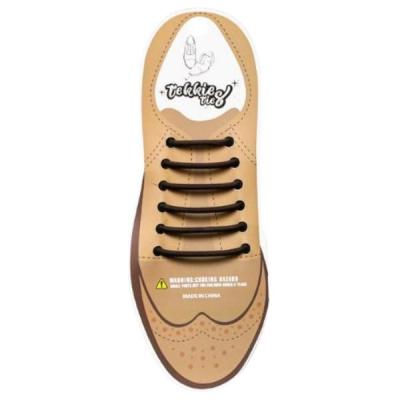 Tekkie Ties Shoe Laces For Formal Shoes – Adults – Formal Brown Tekkie Ties Shoe Laces For Formal Shoes – Adults – Formal Brown