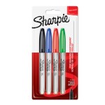 SHARPIE Fine Permanent Marker: Assorted standard Card 4’s SHARPIE Fine Permanent Marker: Assorted standard Card 4’s