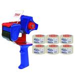 Tesa – Packaging Tape Dispenser with 6 Pack 50mm x 66m Clear Tape Tesa – Packaging Tape Dispenser with 6 Pack 50mm x 66m Clear Tape