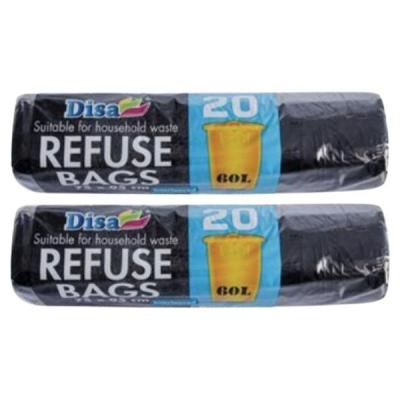 Source Direct – Refuse Bags 60L 75 x 95cm 20 Units Per Pack – Pack of 2 Source Direct – Refuse Bags 60L 75 x 95cm 20 Units Per Pack – Pack of 2
