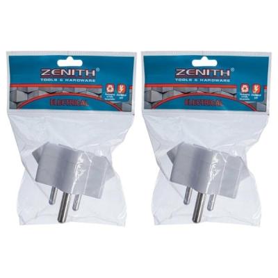 Zenith – Plug Adaptor 1 x 16A + 2 x 5A 2 Pin – Pack of 2 Zenith – Plug Adaptor 1 x 16A + 2 x 5A 2 Pin – Pack of 2