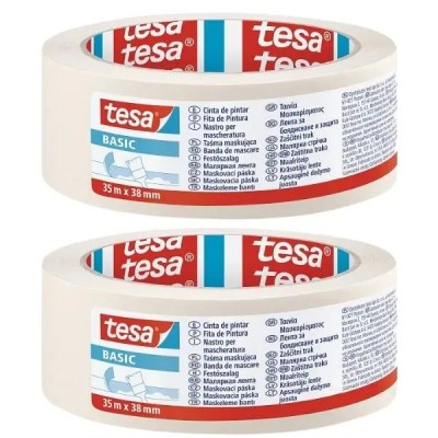 Tesa – Masking Tape 38mm x 35m – Pack of 2 Tesa – Masking Tape 38mm x 35m – Pack of 2