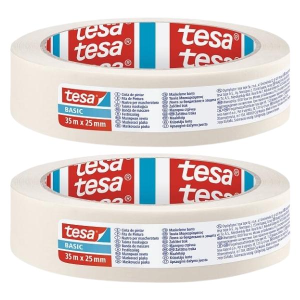 Tesa – Masking Tape 25mm x 35m – Pack of 2 Tesa – Masking Tape 25mm x 35m – Pack of 2