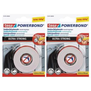 Tesa – Double Sided Mounting Tape 19mm x 1.5m – Ultra Strong – Pack of 2 Tesa – Double Sided Mounting Tape 19mm x 1.5m – Ultra Strong – Pack of 2